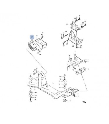 Soporte de motor trasero INDIA