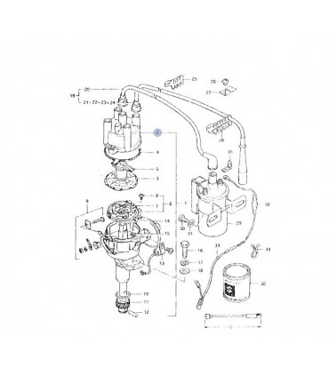 Tapa distribuidor (YD-109) JAPON