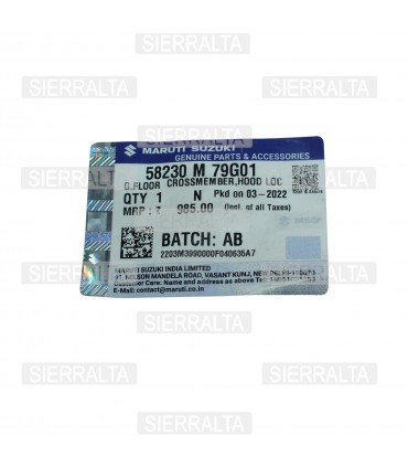 Soporte superior capot INDIA